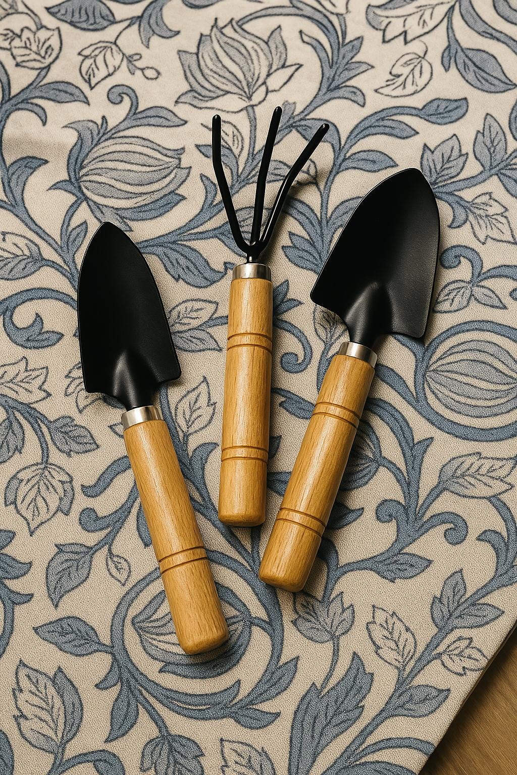 Wood Mini Rake Mini Garden Tool Set: Wooden Handle Rake, Trowel & Shovel - Etsy
