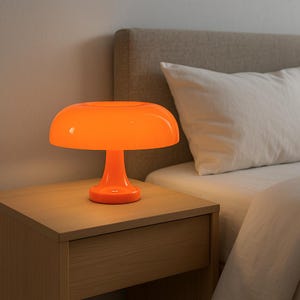 Retro Mushroom LED Lamp: USB Minimalist Night Light