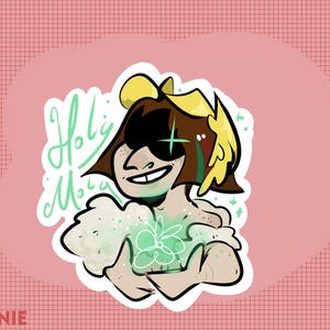STICKER GLOSSY Greek Mythology HERMES god of messengers by Firinnie