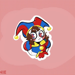 STICKER GLOSSY  the amazing digital circus POMNI by Firinnie