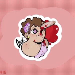 STICKER GLOSSY Greek Mythology HYACINTHUS lover of Apollo  by Firinnie