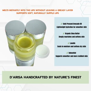 Natural Lip Balm | Handmade Moisturizing Lip Care | Vegan Lip Butter | Soft Lips Gift Idea