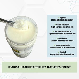 Natural Body Lotion | Vegan Moisturizer | Avocado & Shea Butter | Handmade Skin Care for Dry Skin