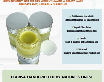 Natural Lip Balm: Handmade Vegan Lip Butter with Shea
