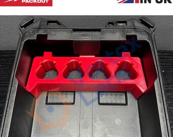 Milwaukee Packout Insert for 4X M12 CP Battery Storage Holder Organiser Tray