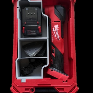 Milwaukee Packout Compact Organiser 48-22-8435 + 932464083 Insert for M18 Fuel Oscillating Multi Tool 4933498065