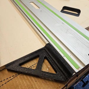 Tracksaw Square for Makita Festool Erbauer Guide Rail | 90 Degree Cutting Alignment Jig | Precision Track Saw Square Edge Guide Tool