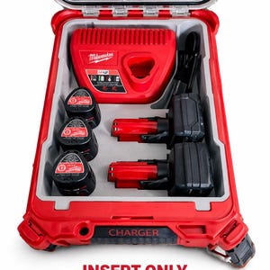 Milwaukee M12 Laddare CP & XC Batterier INSERT för Packout