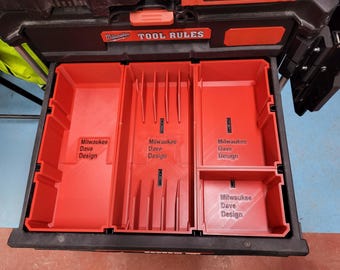 Custom Storage Bins for Milwaukee Packout 2 & 3 Drawer 4932472129 / 4932472130