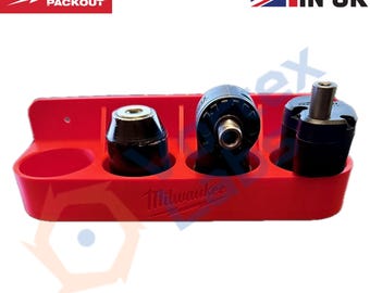 Milwaukee M12 Installation Driver 4x Heads Wall Mount Hanger Garage Van Storage