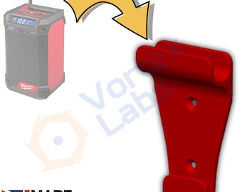 Wall Mount Hanger for Milwaukee M12 RCDAB+0 Radio Charger