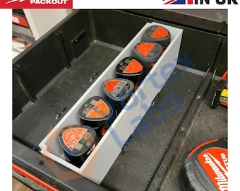 Milwaukee Packout Insert for Drawer 6x M12 CP Battery Storage Organiser Tray
