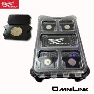 Milwaukee Packout MiniLink Mod | Top Deckel Magnet Cleat Mount | Klampe Füße für Aussen Montage | Tool Box Mod Organizer System