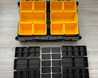 Nesting Bins with Dividers for Dewalt ToughSystem 2.0 Deep Organiser