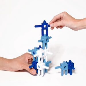 Souper Connect | human-shaped building block toy set 12 pcs, 36pcs, 72pcs | modular educational toy for kids | Fidget, Play, Grow! | STEM