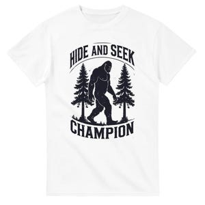 Bigfoot Hide & Seek Champion, Sasquatch Shirt, Cryptid Shirt, Retro Vintage Big Foot, Funny Gift for Camping Lover, Hiking Tee