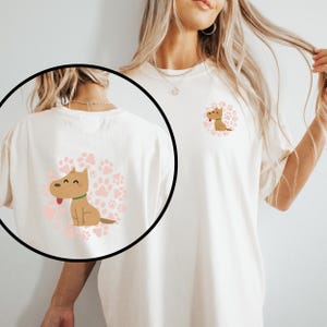 Leuke hondent-shirt | Ontwerp met cartoonpuppy | Uniseks huisdierliefhebbercadeau | Grappig hondenshirt | Hondenbezitter-T-shirt | Hondenshirt moeder | T-shirt Animal Lover