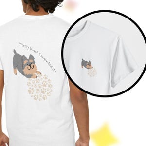 Maglietta con Yorkshire Terrier / Maglietta con simpatico cartone animato Yorkshire / Maglietta con stampa davanti e dietro / Regalo per amanti dei cani / Maglietta unisex per animali domestici / Maglietta con grafica per cuccioli