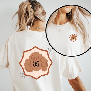 Camiseta de caniche adorable / Camiseta de cachorro de caniche de dibujos animados / Camiseta para amantes de los perros / Camiseta con gráfico de caniche divertido / Regalo para amantes de las mascotas / Camiseta de raza de perro