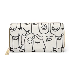 Visages Wallet, Modern Wallet, Women's Gift