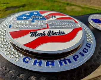 New J.C US Spinner Heavyweight Championship Replica title Belt