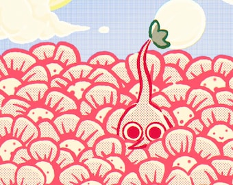 Pikmin Flower Print: Poster, Wall Art, Decor