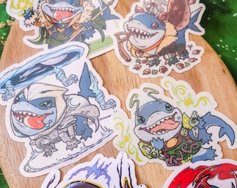 Shark Hero Rivals Sticker: Waterproof Vinyl Decals for Laptop, Water Bottle, Journals