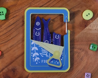 Sardines Carabiner: Acrylic Carabiners for Keychains and Charms
