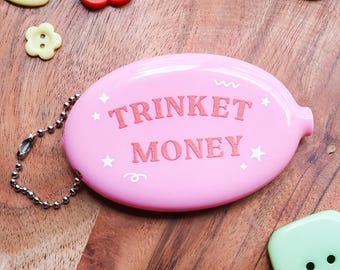 Trinket Money Coin Pouch: Keychain for Bags, Purses, Backpacks