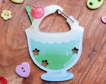 Melon Soda Carabiner: Acrylic Carabiners for Keychains and Charms