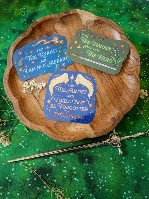 We Are the Knights Stickers: Waterproof Vinyl Knightcore Decals for Laptop, Water Bottle, Journals