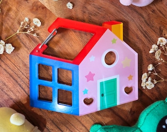 Little House Carabiner: Acrylic Carabiners for Keychains and Charms