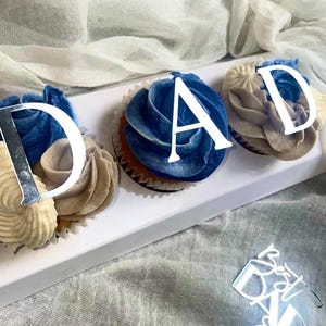 Adornos para cupcakes para el DÍA DEL PADRE - El mejor papá del mundo - Feliz Día del Padre - Papá