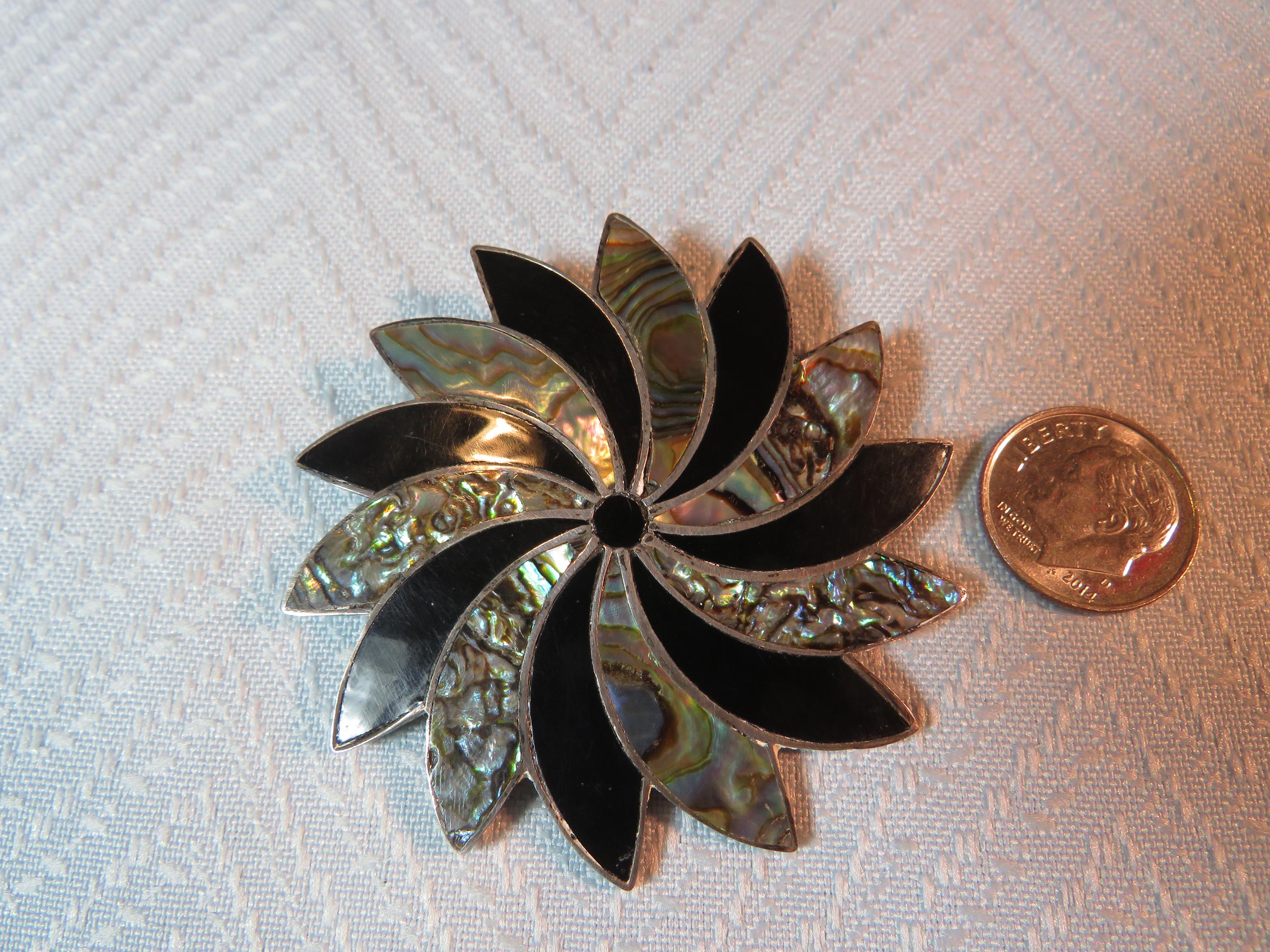 Mexican Silver Shell Vintage Pendant - Etsy Mexican Silver Shell Vintage Pendant - Etsy