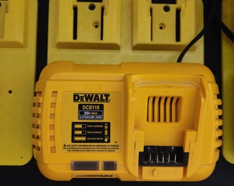 Wall Mount Holder for DeWalt Charger and 2 Batteries