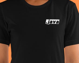 Minimalistisches .java T-Shirt für Backend Entwickler und Java Programmierer