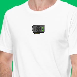 Pixel GPU T-Shirt – Retro Graphics Card Shirt – Gamer Tech Wear – Nerdy Hardware Tee – Unisex XS–4XL