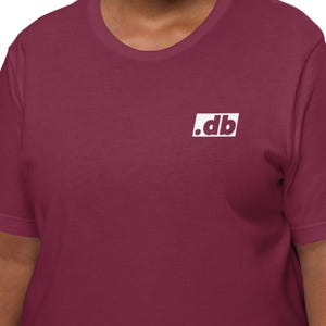 Minimalist .db T-Shirt for Backend Developers and Database Engineers