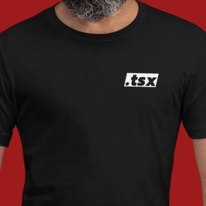 TSX File Extension T-Shirt Minimalist Coder Shirt for Frontend Developers