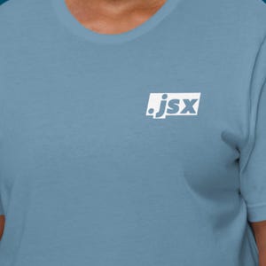JSX Shirt Minimalist Dev Tee For React Developers And Frontend Coders