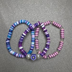 Clay bead bracelets