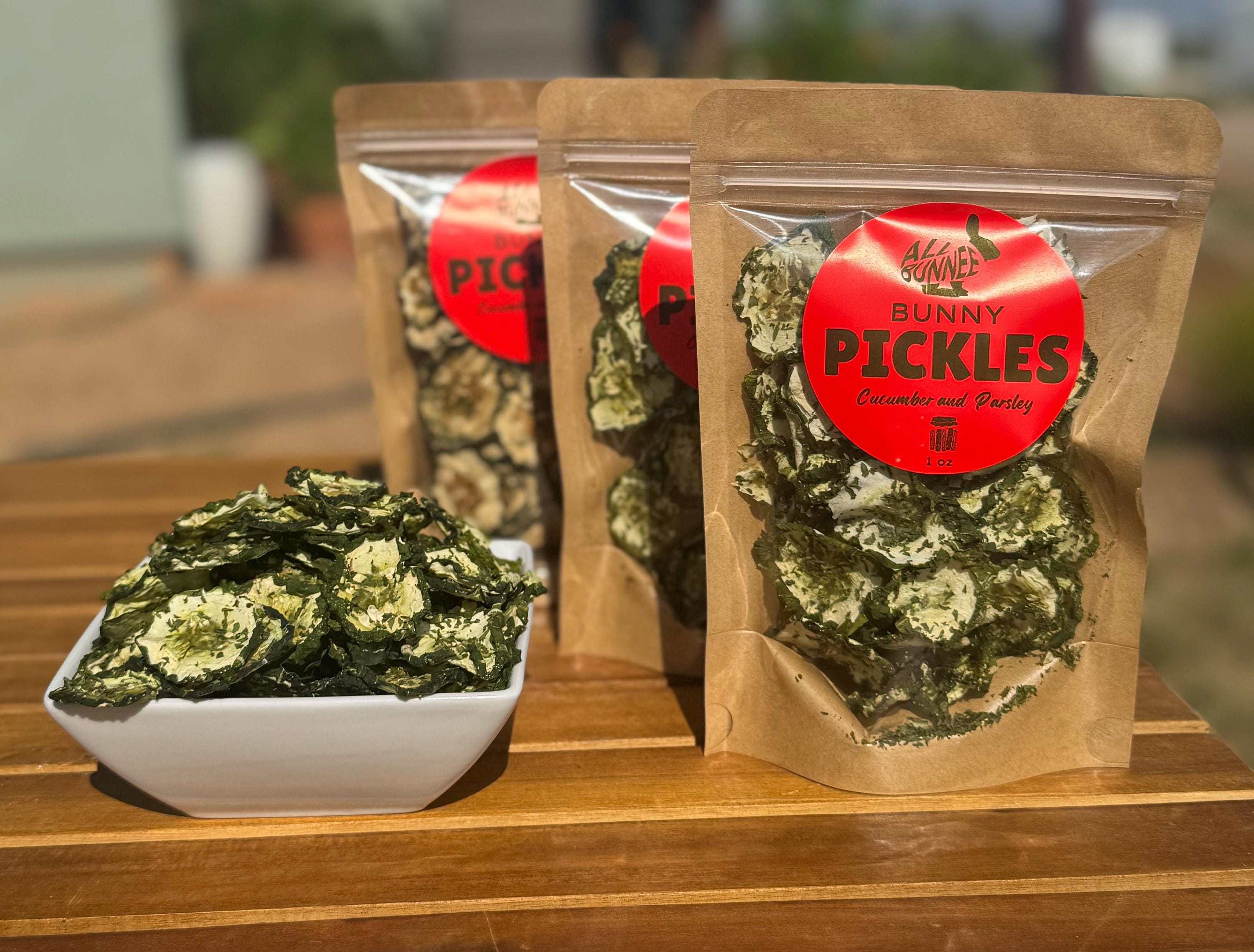 Bunny Pickles: Dehydrated Cucumber Slices, Homemade Rabbit and Small ...