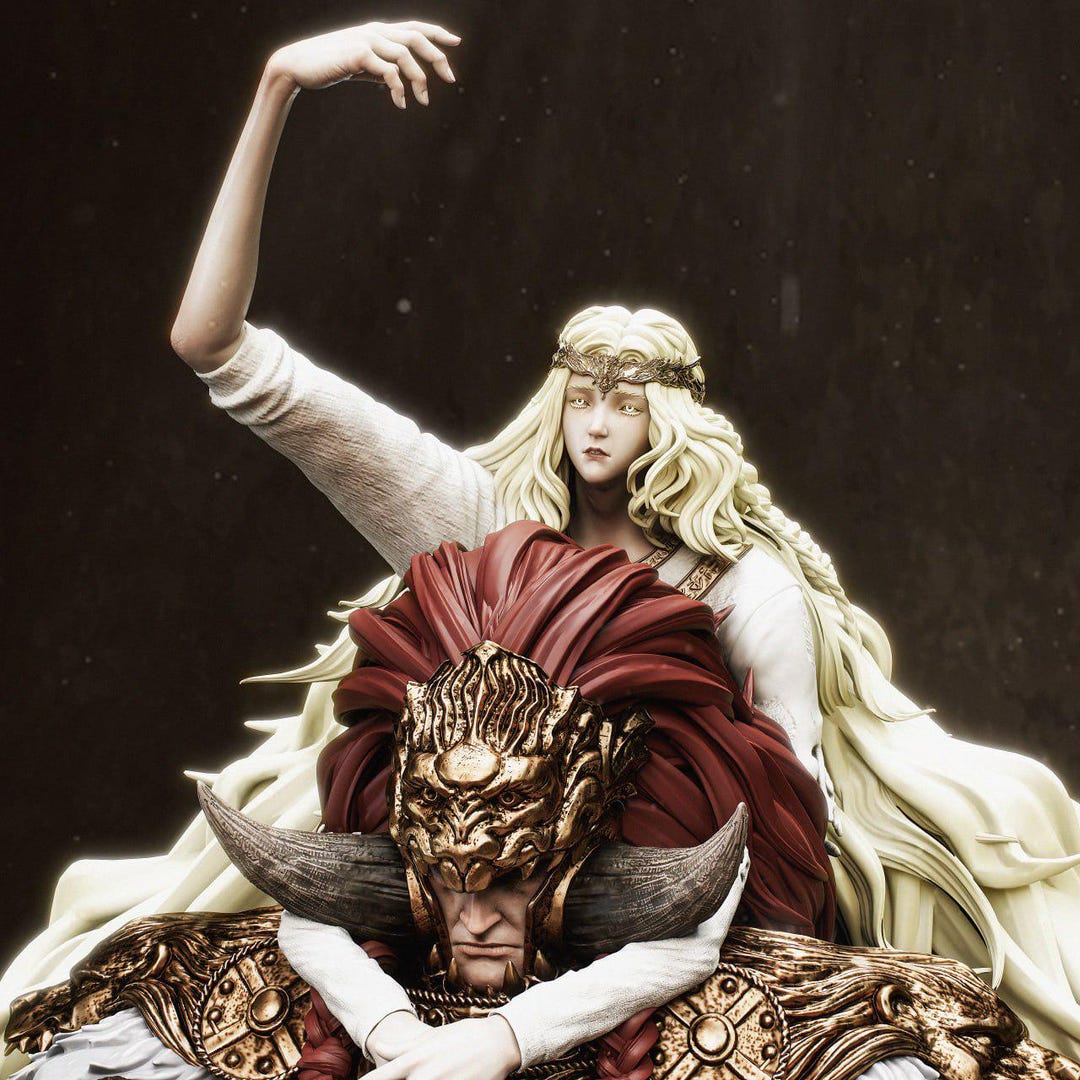 Radahn Model Radahn & Miquella (elden Ring) - STL Model for Resin Printer Figure 3D ...