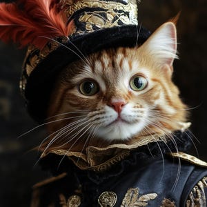 Renaissance Portraits, Royal Pet Portrait, Custom Digital Art from Photo, Funny Renaissance Pet, Personalized Pet Artwork, Cat Portraits