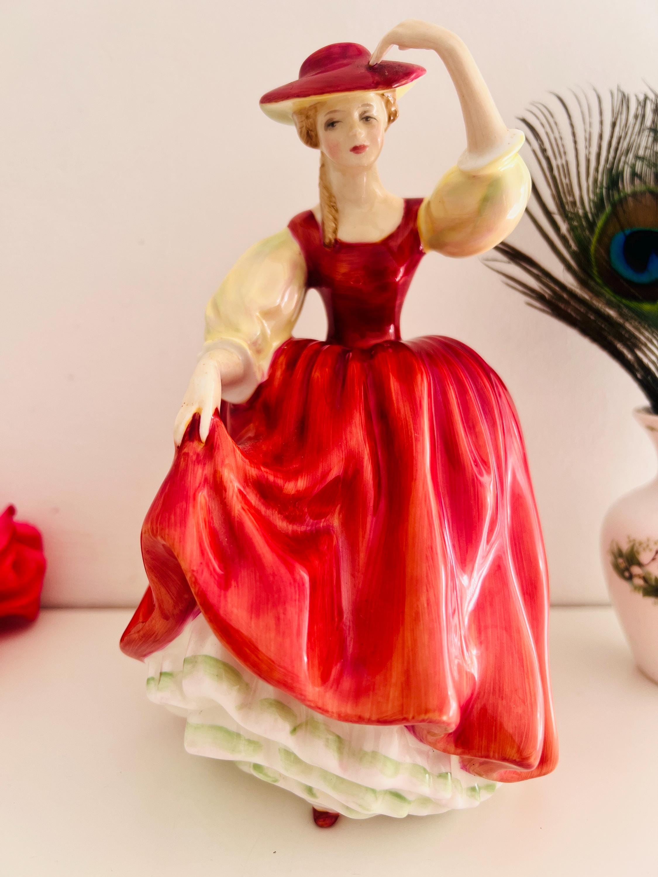 royal doulton figurines red dress 2 Figurines, Girls Ladies Dress, Winsome & Autumn Breezes and have become collectable as much for individual artistry as well as set ranges Royal Doulton Figurines Collection