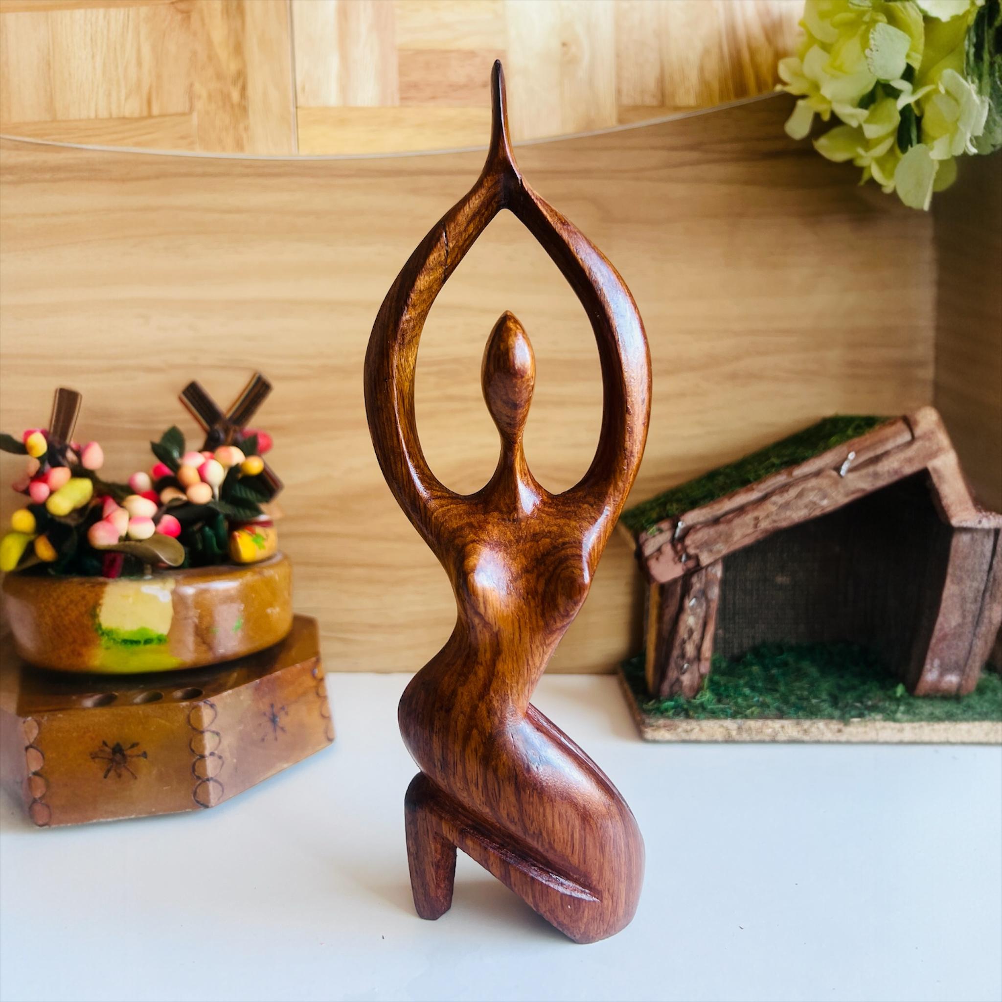 Wooden Yoga Figurine - Etsy Canada