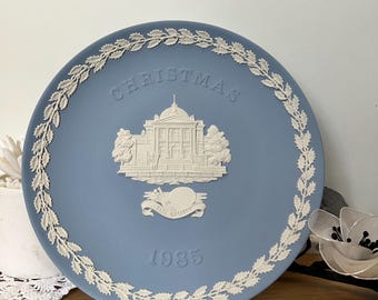 Vintage 1985 Wedgwood Jasperware Christmas Plate – Tate Gallery Decor