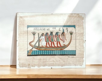 太陽の船に乗った古代エジプトの神々 - クフ王の太陽の船 - エジプト