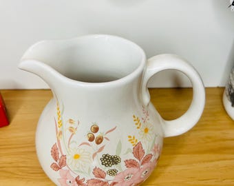 Vintage Boots Hedge Rose Cream Jug | 1980s Floral Pitcher