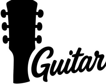 Guitar Script Decal